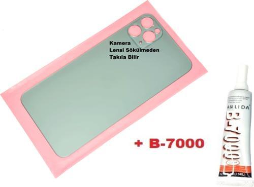 İphone 11 PRO MAX Arka Pil Batarya Kapağı (CAM+B-7000) YEŞİL