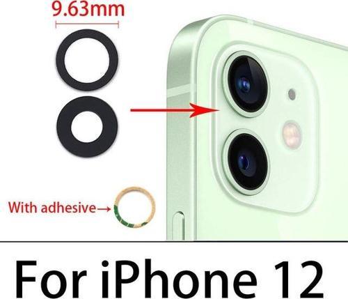 İphone 12 Arka Kamera Camı Lens Yapışkanlı