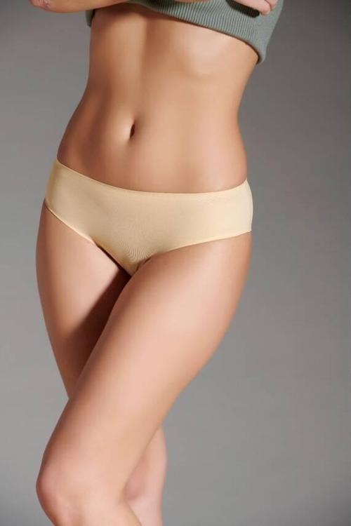 Kadın Lazer Kesim Silikonlu Slip Ten