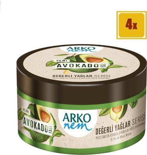 Nem Krem Değerli Yağlar Avokado 250 ml 4'lü Set