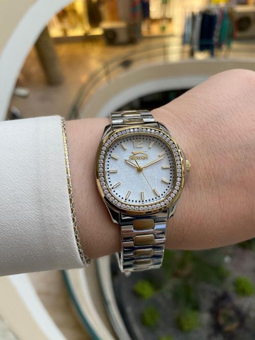 SL.09.2238.3.03 Quartz Çelik Altın/Gri 36 mm Kadın Kol Saati