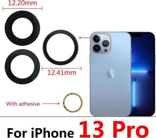 İphone 13 PRO 3LÜ Arka Kamera Camı Lens Yapışkanlı