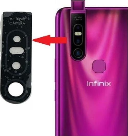 İnfinix S5 PRO Arka Kamera Camı Lens Yapışkanlı