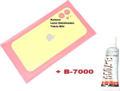 İphone 11 Arka Pil Batarya Kapağı (CAM+B-7000) SARI