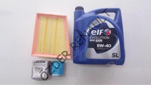 Megane 4 - Iv Yağ Bakım Seti (Yağ Filtresi Hava Filtresi 5/40 5Lt Elf Motor Yağı) 152085758R - 16546
