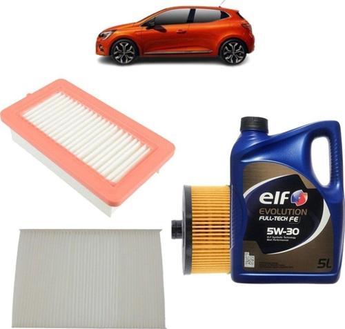 Renault Clio 5 3Plus Filtre Bakım Seti 1.0 1.3 Tce Evolution Yağlı 2019 Sonrası
