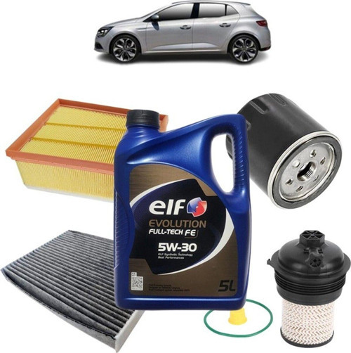 Mais Renault Megane 4 4Plus Karbon Filtre Bakım Seti 1.5 Dci Evolution Yağlı 2015 Sonrası Kit1120H