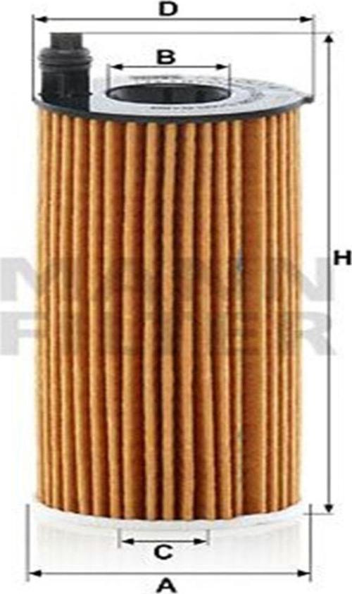 Hu6014/1Z Yag Filtresi ( Bmw B37-47-48 / F10-15-20-30-G20-30 ) 11428575211 (Wa343147)