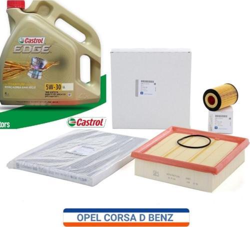 Opel Corsa D Benzinli Ve Lpg Filtre Bakım Seti Edge 5W30 Ll 4Lt Dpf'Li Motor Yağ 2021 Imalat