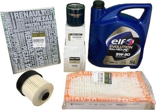 Oem Dacıa-Dokker-15-Dcı-Yag-Bakım-Fıltre-Setı-Elf-Fulltech-5W30