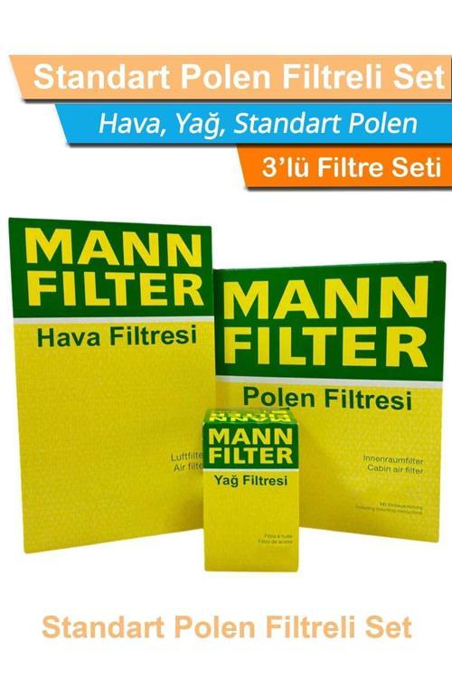 Uzmanparça Honda Civic Fb7 1.6 Mann Filtre Bakım Seti 2012-2016|Hava+Yağ+Standart Polen