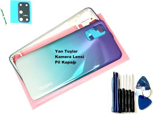 Oppo A52 KASA Arka Pil Batarya Kapağı (TAMİR SETİ) MAVİ
