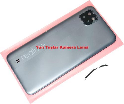 Oppo Realme C11 Arka Pil Batarya Kapağı FÜME