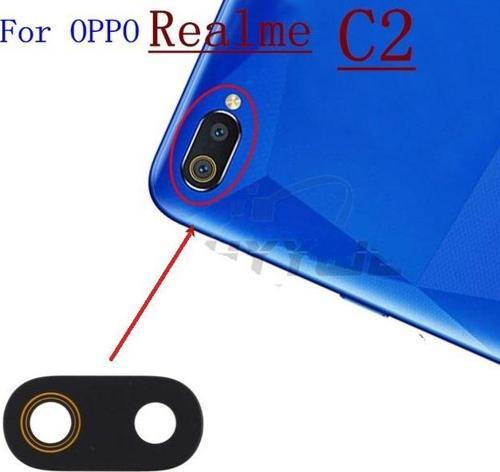 OPPO REALME C2 Arka Kamera Camı Lens Yapışkanlı