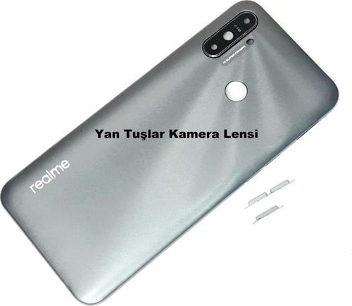 Oppo Realme C3 Kasa Arka PİL Batarya Kapağı FÜME