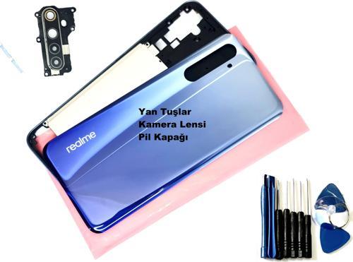 Oppo Reno 6 KASA Arka Pil Batarya Kapağı (TAMİR SETİ) MAVİ
