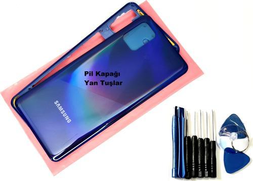 Samsung Galaxy A31 A315 Kasa Arka Pil Batarya Kapağı (TAMİR SETİ) MAVİ