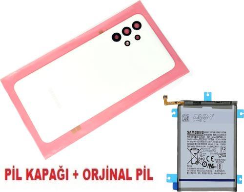 Samsung Galaxy A32 A325 Arka Pil Batarya Kapağı + PİL (FULL Kamera Lensli) BEYAZ