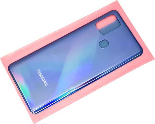 Samsung Galaxy A21S A217 Arka Pil Batarya Kapağı Mavi