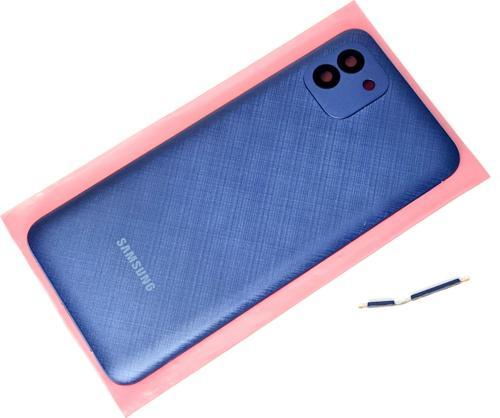 Samsung Galaxy A03 Sm A035 kasa Arka Pil Batarya Kapağı Mavi