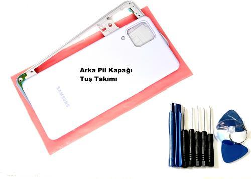 Samsung Galaxy A22 A225 4G FULL ORJ KASA Aka Pil Batarya Kapağı (TAMİR SETİ) MAVİ