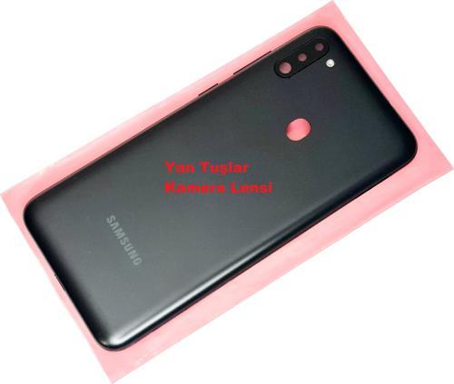 Samsung Galaxy M11 KASA Arka Pil Batarya Kapağı Siyah