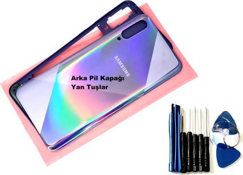 Samsung Galaxy A50S A507 KASA Arka Pil Batarya Kapağı (TAMİR SETİ) MAVİ