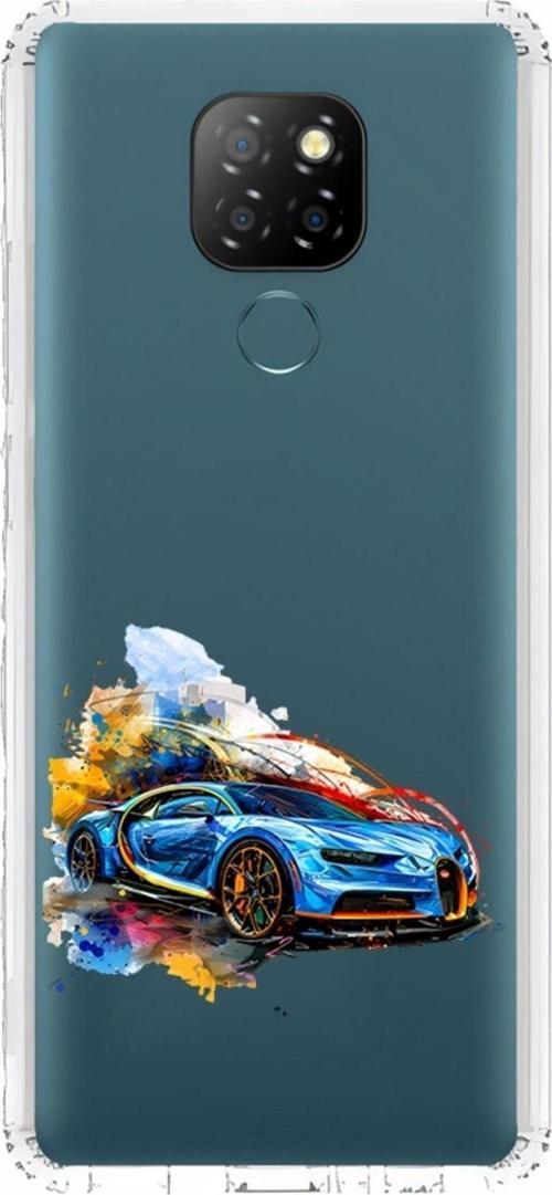 General Mobile Gm 20 Uyumlu Spor Araba  Desenli Silikon Kılıf