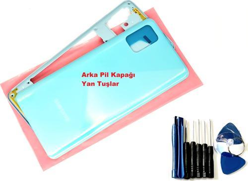 Samsung Galaxy A51 (SM-A515) KASA Arka Pil Batarya Kapağı (TAMİR SETİ) MAVİ