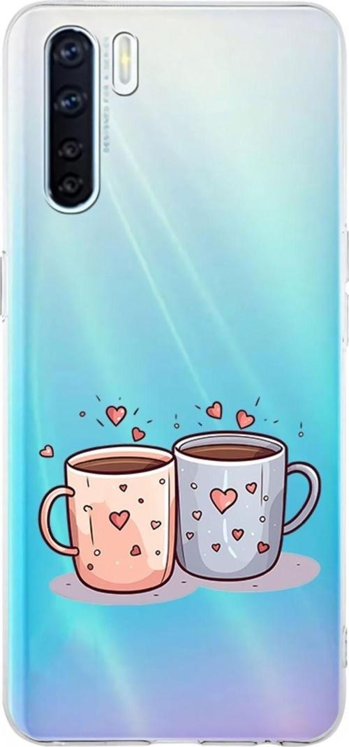 Oppo Reno 3 Uyumlu Kalpli Kupalar  Desenli Silikon Kılıf