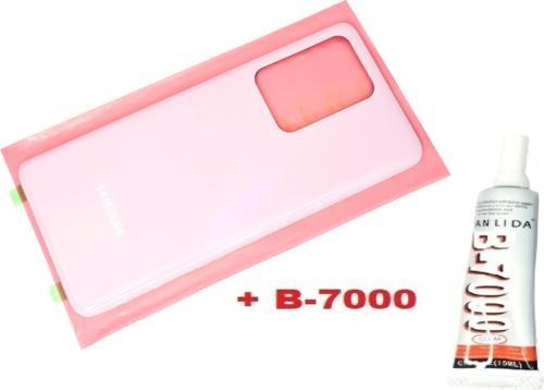 Samsung Galaxy S20 UTRA Arka Pil Batarya Kapağı (CAM) PEMBE