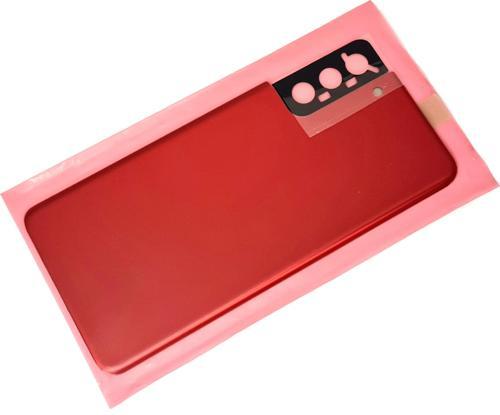 Samsung Galaxy S21 PLUS Arka Pil Batarya Kapağı (CAM) KIRMIZI