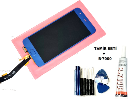 Xiaomi Mi 6 lcd Ekran Dokunmatik ORJİNAL (B-7000+Tamir Seti) MAVİ