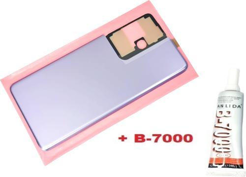 Samsung Galaxy S21 UTRA Arka Pil Batarya Kapağı (CAM+B-7000) MAVİ