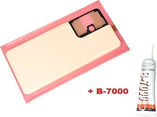 Samsung Galaxy S21 UTRA Arka Pil Batarya Kapağı (CAM+B-7000) PEMBE