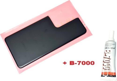 Samsung Galaxy S21 UTRA Arka Pil Batarya Kapağı (CAM+B-7000) SİYAH