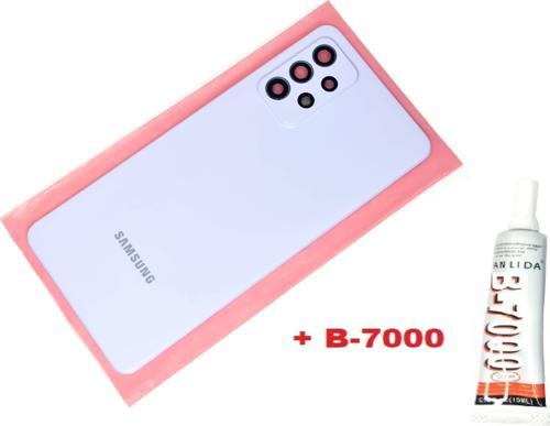 Samsung Galaxy A72 A725 Arka Pil Batarya Kapağı (FULL Kamera Lensli+B-7000) MAVİ