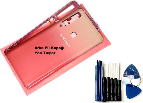 Samsung Galaxy A9 A920 2018 KASA Arka Pil Batarya Kapağı (TAMİR SETİ) PEMBE