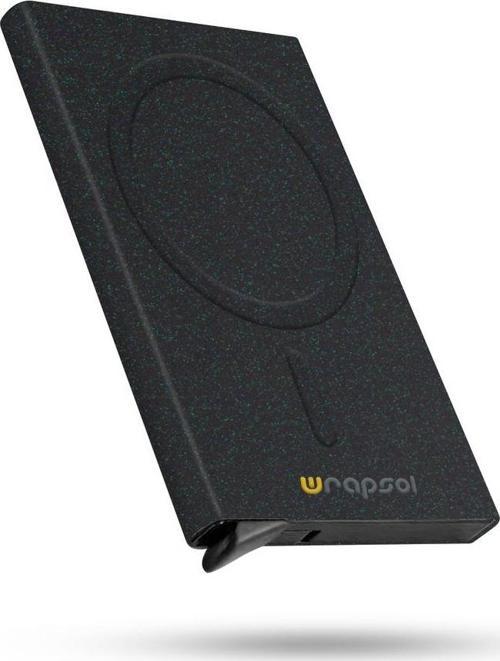 Magsafe Mekanizmalı Kartlık Rfid Korumalı Alüminyum Otomatik Kredi Kartlık Renkli Yeşil Simli Siyah