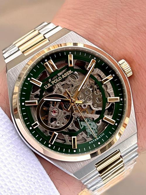 U.S.Polo Assn Otomatik Mekanizmalı Çelik Kasa&Kordonlu 2 Yıl Garantli Erkek Kol Saati USPA.FS1115.1