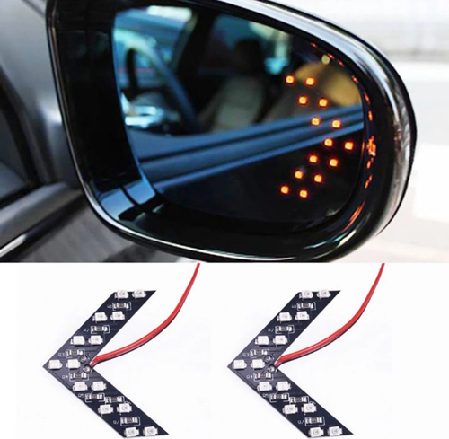 Audi TT Uyumlu Ayna Gündüz Ledi Amber Renk 14 Led'li