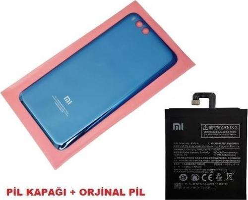Xiaomi Mi Note 3 Arka Kapak Batarya Pil Kapağı + PİL (CAM) MAVİ