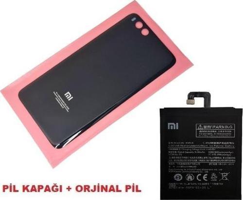 Xiaomi Mi Note 3 Arka Kapak Batarya Pil Kapağı + PİL (CAM) SİYAH