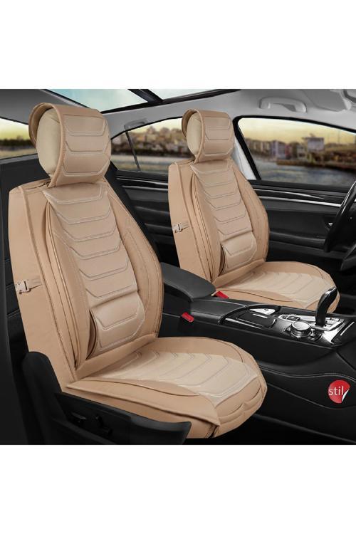 Alfa Romeo Tonale Uyumlu Lüx Deri Oto Koltuk Kılıfı Ön Arka Takım Set Antalya BEJ