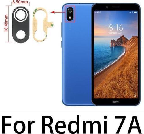 Xiaomi REDMİ 7A Arka Kamera Camı Lens Yapışkanlı