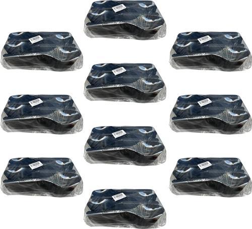 Plastik Siyah Kaşık - Parti Davet Piknik Çorba Yemek Kaşığı - 18 Cm. - 100'lü 10 Paket