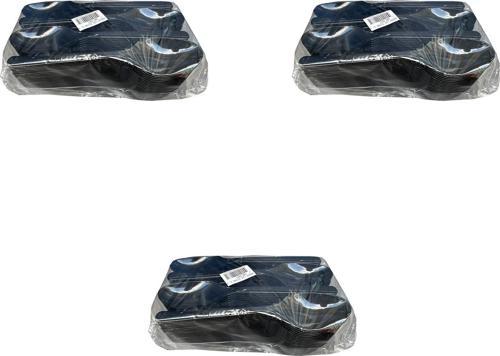 Plastik Siyah Kaşık - Parti Davet Piknik Çorba Yemek Kaşığı - 18 Cm. - 100'lü 3 Paket