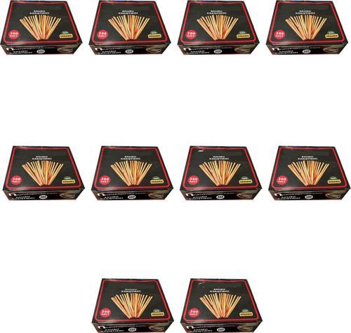 Tahta Ahşap Bambu Çay Kahve Karıştırıcı Çubuk Kaşık - 11 Cm. - 500 Adetlik 10 Paket