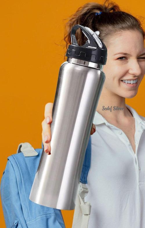 Emzikli 500 Ml Çift Katman Çelik Matara Pipetli Termos