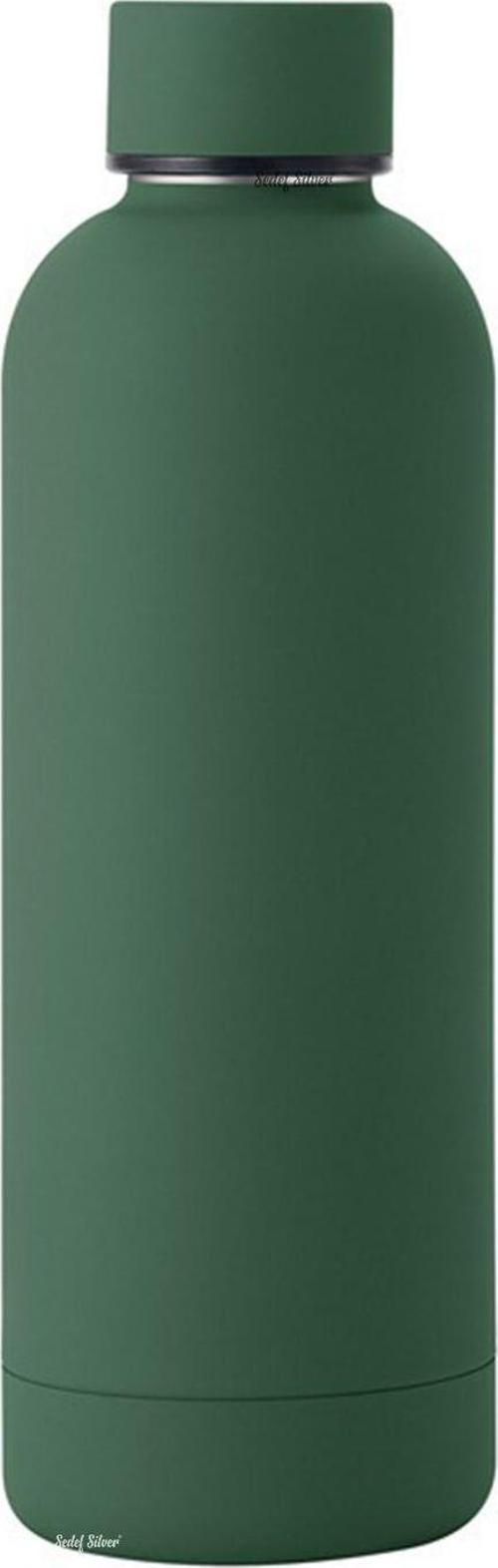 Exclusive 500 Ml Rubber Gövde Çay Termos Kupa Suluk Şişe Bardak Mug